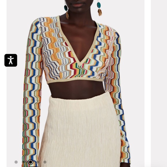 ALEXIS Crochet Knit Crop Top - Picture 4 of 8